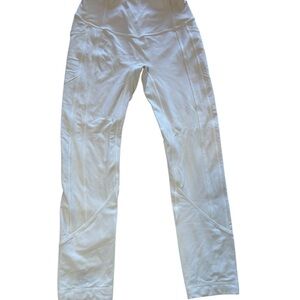 Lululemon White High-Waisted Leggings